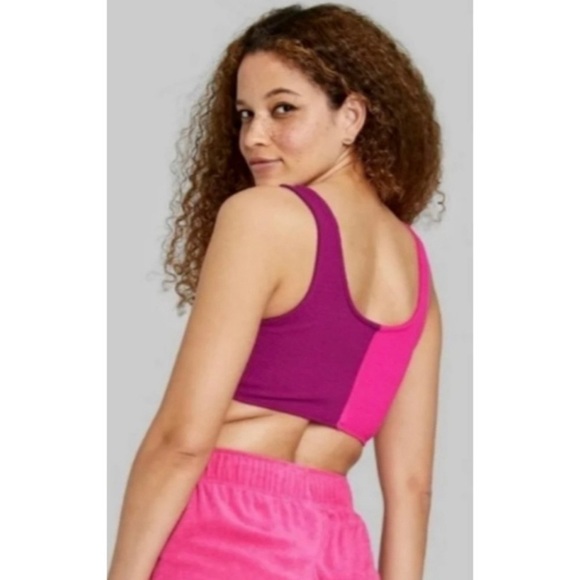 NWT Wild Fable Two Tone Tank top Pink Size Small - Picture 3 of 10